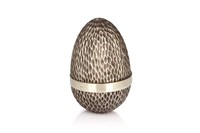 STUART DEVLIN SILVER SURPRISE EGG, 171g