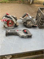 Cordless saws, no batteries or chargers