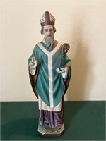 Plaster Figure of St. Patrick (41 cm H)