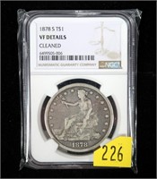1878-S U.S. Trade dollar, NGC slab certified VF