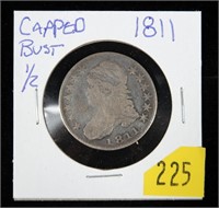 1811 U.S. Capped Bust half dollar