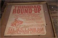 VINTAGE "TRINIDAD ROUND-UP" RODEO POSTER