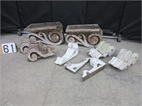 Group of Assorted Wooden Architectural Elements