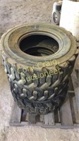 (3) Power Grip Kenda 12-16.5 Skid Steer Tires