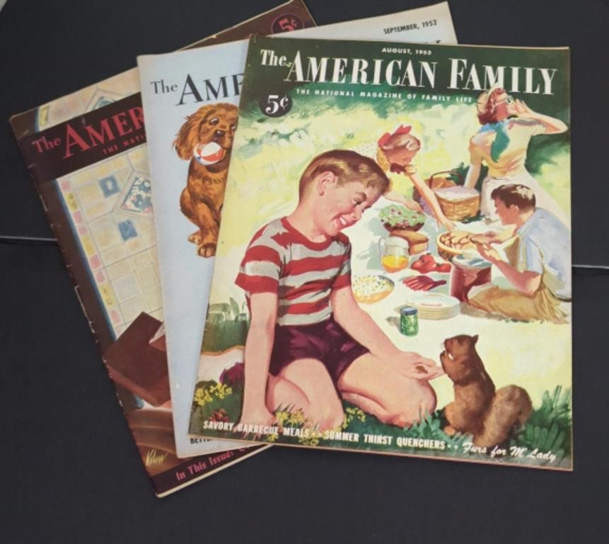 Set of 3 1952 & 1953 The American Family, The