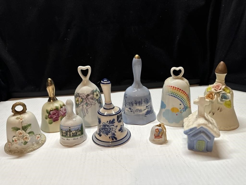 Vintage Bells assorted sizes and designs