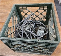 crate of electrical cords
