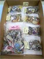 Flat of Bagged Parts, Earring Pairs and Costume