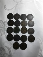1891-1901 Canadian Victoria Large Cent Pennies