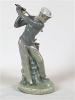 Lladro Porcelain Golfer Figurine