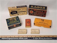 Vintage Advertisement Boxes-Cushions Content Incld