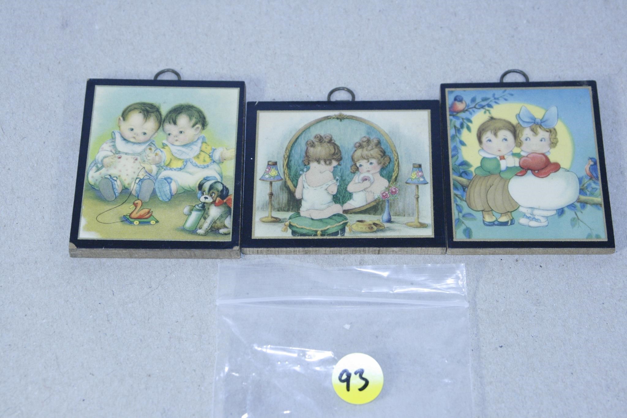 SET OF 3 VINTAGE WALL HANGINGS