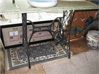 Singer sewing machine base table