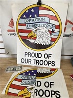3 vintage Operation Desert Storm military poster