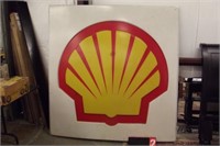 LARGE SHELL GAS STATION SIGN 72" X 75"