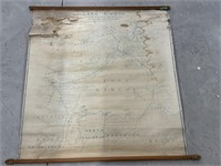 Vintage Rolled Up Map Of Lake Simcoe