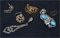 Lot Various Single Sterling Silver Lady's Earings