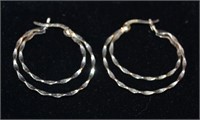 Set Sterling Silver Lady's Pierced Earings