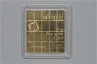 20 Gram Valcambi Gold Square CombiBar