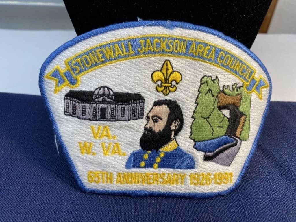 Stonewall jackson area council patch