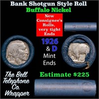 Buffalo Nickel Shotgun Roll in Old Bank Style 'Bel