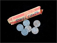 1943 steel Lincoln cents, 50 pcs.