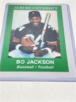 Bo Jackson 1986 Auburn Baseball/Football Rookie