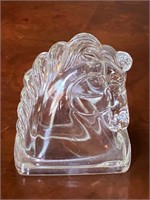 Glass Horse Head Book End (Only one)
