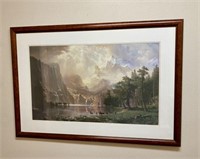 Large Framed Mountian Waterfall Landscape 47"x33"