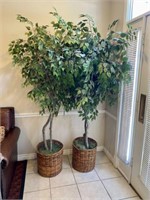 Qty (2) Matching 6ft Artificial Trees