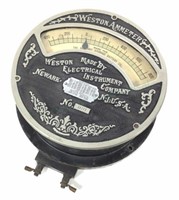 Antique Weston Ammeter Nickel Plate Gauge