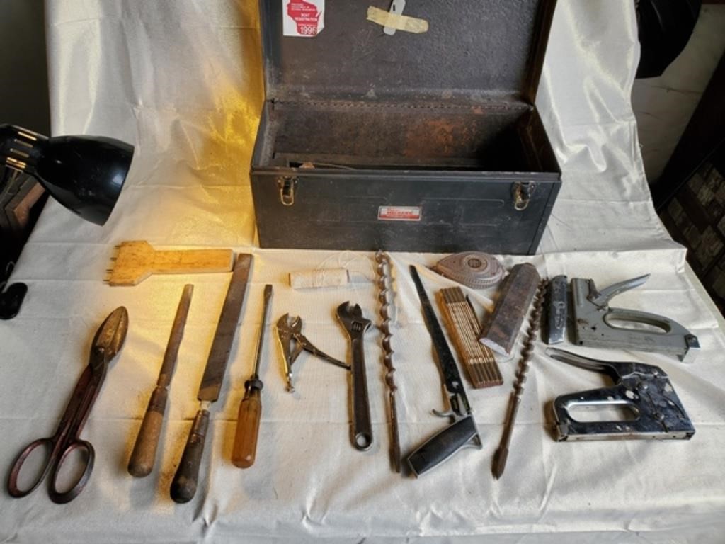 Tool Box with Assorted Tools