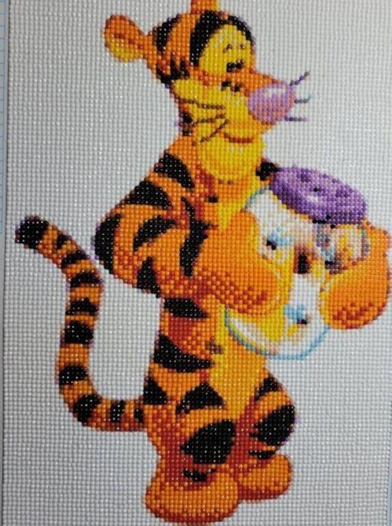 Completed diamond painting- Tigger