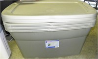 Lot of Four 30 Gallon Tubs with Lids