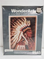 NIP WonderArt Indian Chief STITCH & LATCH