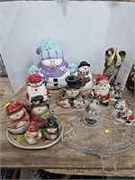 Christmas cookie jar and decorations
