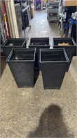 5 large plant pots used