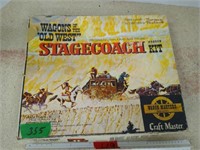 Craft Master Stagecoach Wooden Kit Partially