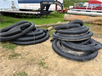 Rolls of 6” Corrugated Pipe