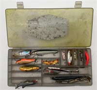 10"x4" Tackle Box With Fishing Plugs & Lures