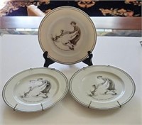 THREE French Limoges "Polka with my Poodle"
