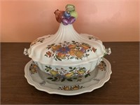 Diamondstone Laveno - Italy, tureen and platter