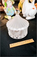 Frosted Circus Candy Dish