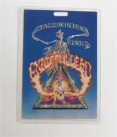 Grateful Dead Fall Winter 1991 All Access Pass