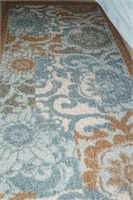 Blue, Gold, white Rug