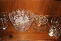 Glass contents of china cabinet