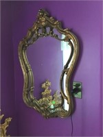 Ornate Framed Mirrors, One Is Cracked