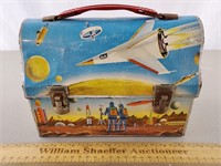 Vintage Space Age Metal Lunch Box - No Thermos