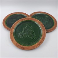 Maxine Cloud Native Pottery Plates, Signed #28