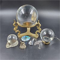 Crystal & Glass Ball Lot